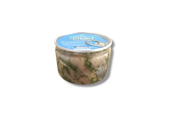 Кусочки сельди в масле с укропом пл.б. 1/250